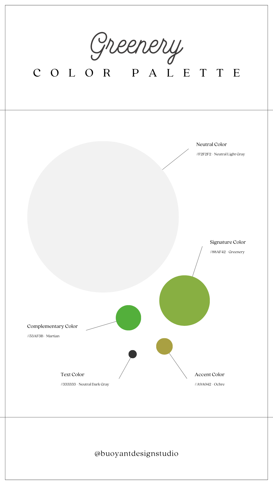 Greenery Color Palette