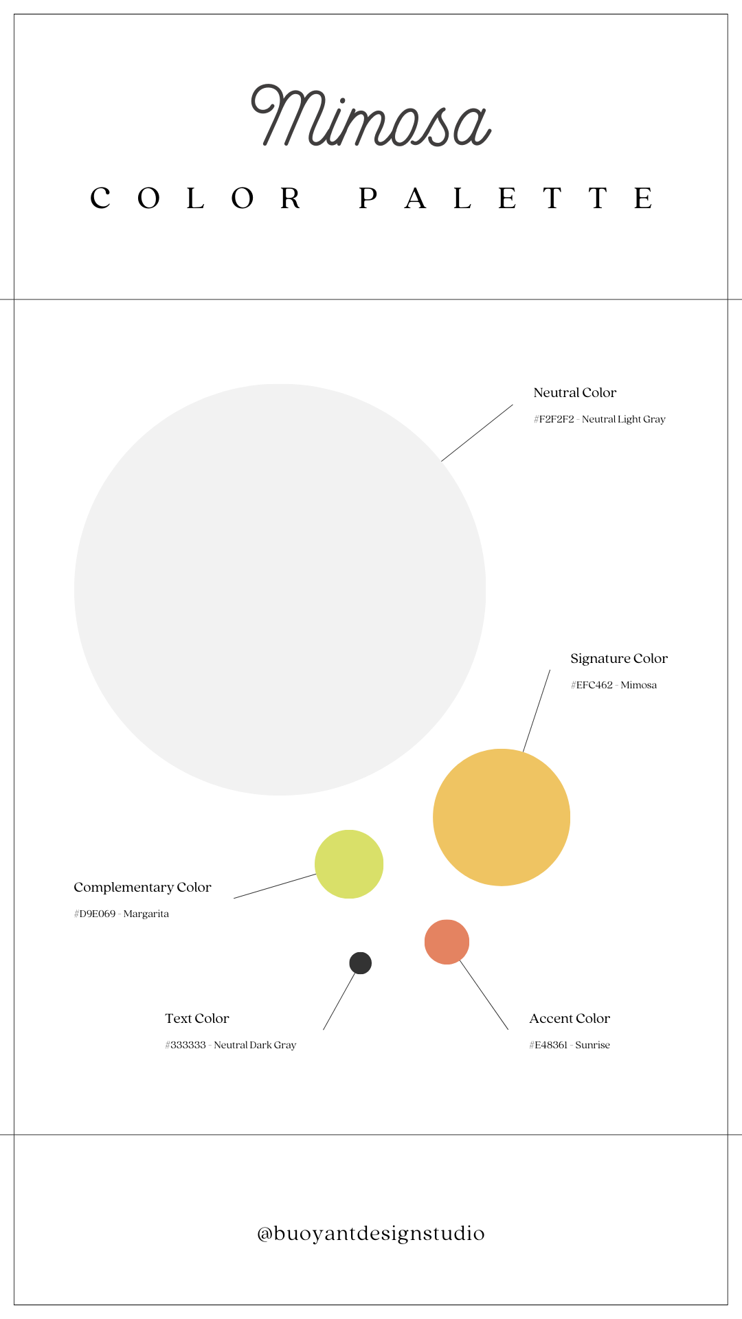 Mimosa Color Palette