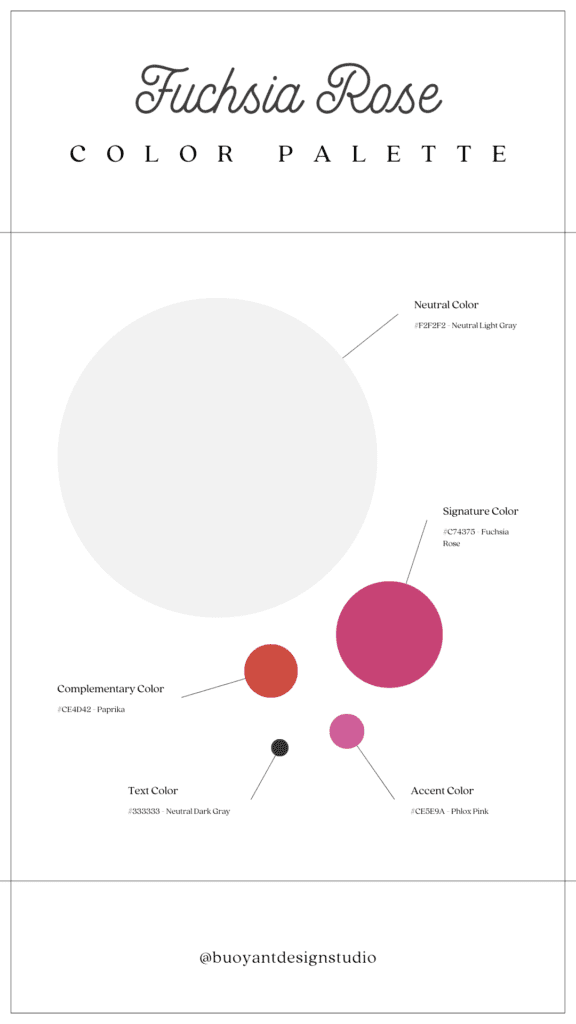 Fuchsia Rose Color Palette