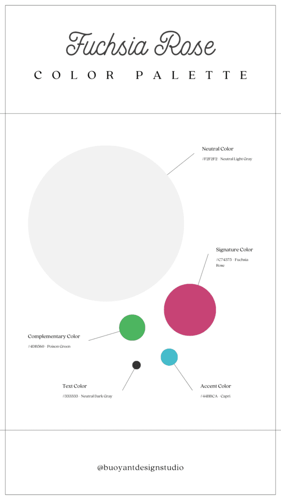 Fuchsia Rose Color Palette
