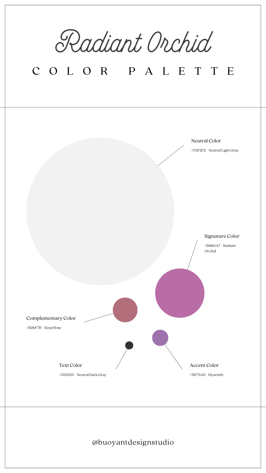 Radiant Orchid Color Palette