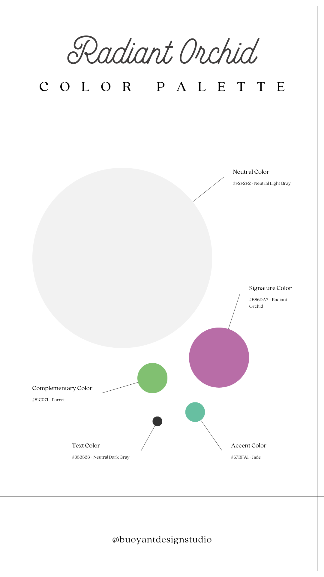 Radiant Orchid Color Palette