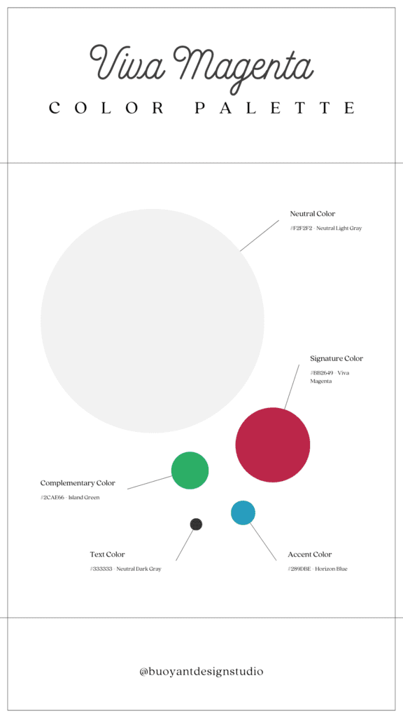 Viva Magenta Color Palette